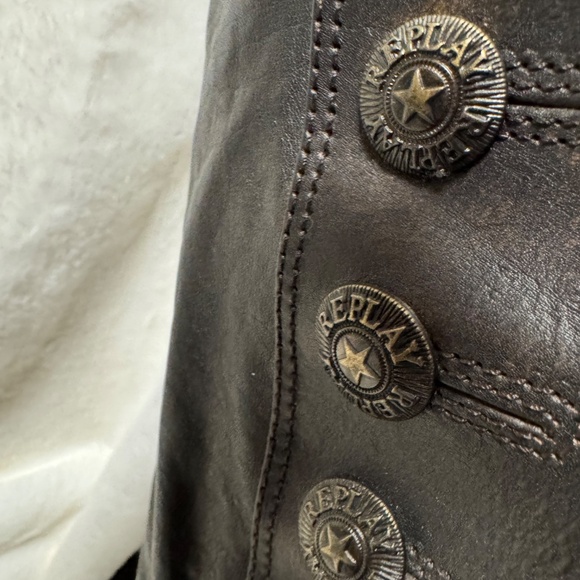 Replay Kneehigh Leather Boots - Picture 5 of 6